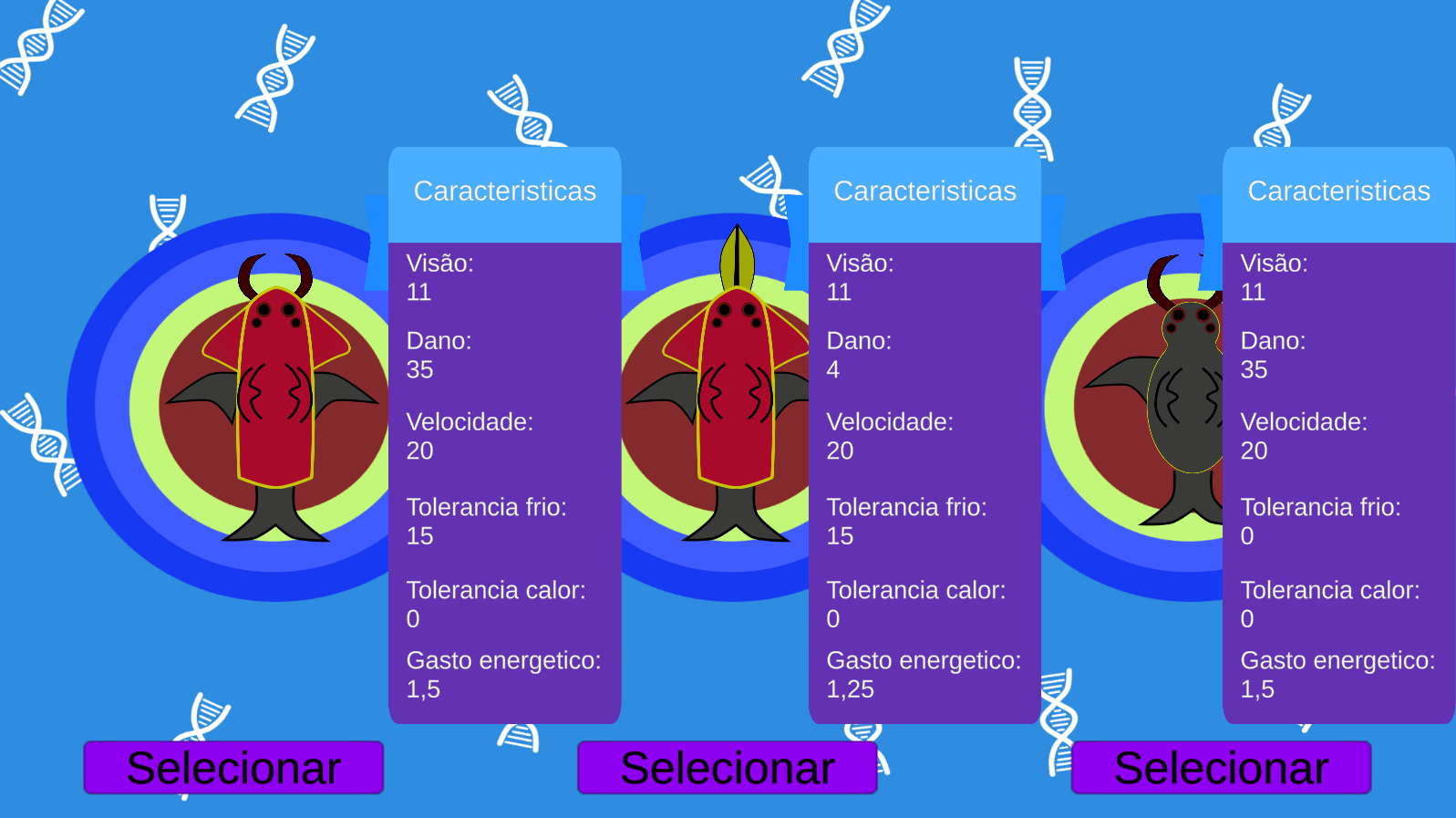 Imagem do jogo Adaptação à Evolução